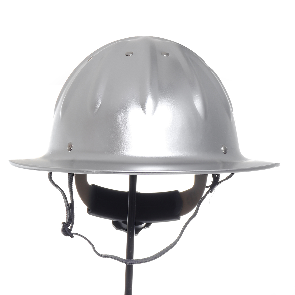 Lightweight High Strength Aluminum Full Brim Hard Hat Safety Helmet For Construction Railway Metallurgy Mine Shipbuilding