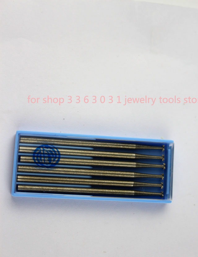Free Shipping Steel Burs Stone Set Jewelry Drilling polishing Bit Dental Grinding Carving Needle shank size 2.35mm 6pcs