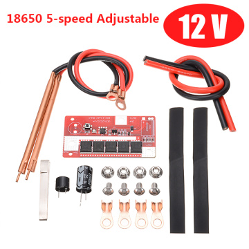 DIY Portable Spot Welding Machine Circuit Board 12V Battery Energy Storage Spot Welder Kit 5-speed Adjustable For 18650