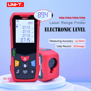 UNI-T LM80/LM100/LM120/LM150 Laser Range Finder Electronic level laser distance meter 80m/100m/120m/150m