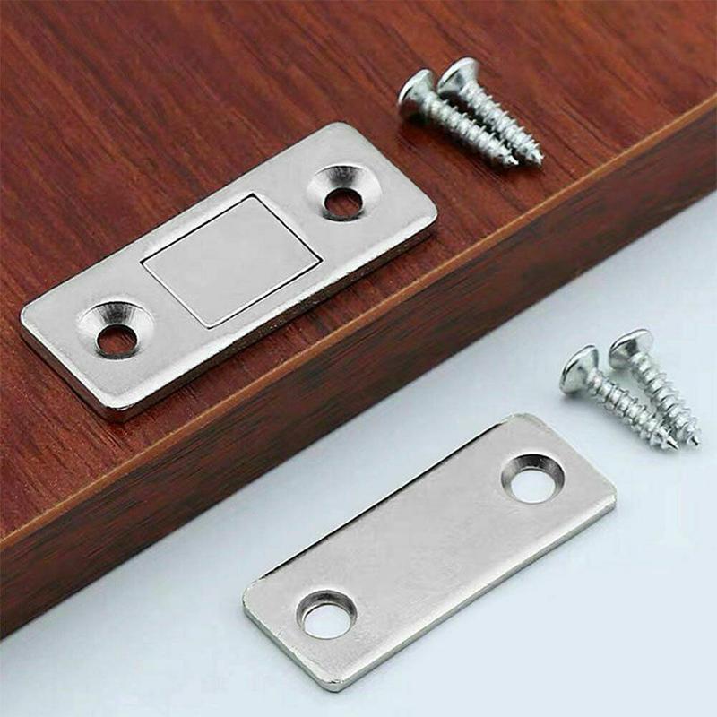 Punch-free Magnetic Door Stopper Ultra-thin Invisible Door Stopper Set Closet Door Catches
