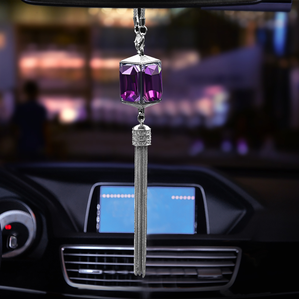 Car Pendant Crystal Decoration Suspension Ornaments Fashion Automobiles Rearview Mirror Hanging Adornment Auto Accessories Gift
