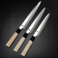 BIGSUNNY Set of 2 Pcs Sashimi Knife Set German Steel Sushi and Deba Knife Japanese Knife Set Wood Handle