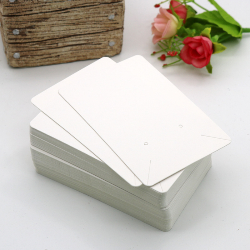 50pcs 6x9cm Earrings and Necklace Display Cards Cardboard Earring Package Hang Tag Card for Ear Studs Earring Necklaces