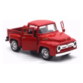 Car Model Metal Vehicle With Movable Wheels Red Truck Christmas New Year Decoration Products For Children