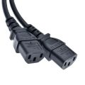 Wholesale 1pcs Single C14 to Dual C13 5-13R Short Power Y Type Splitter Adapter Cable Cord 30cm