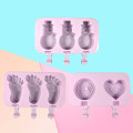 1PC New Silicone Ice Cream Mold Popsicle Molds DIY Homemade Cartoon Ice Cream Popsicle Mould Ice Pop Maker Mould
