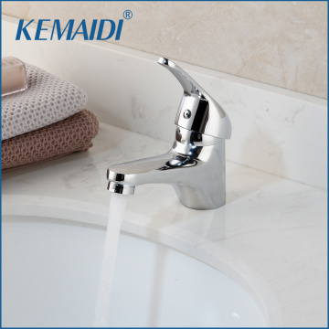 KEMAIDI Bathroom Basin Sink Mixer Tap Chrome Single Handle Vessel Vanity Mixer Tap Faucet Water Basin Tap