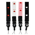 2 IN 1 Detachable Buckle Mobile Phone Straps Black Pink Cute Love Heart Multi-function Phone Lanyard Neck Strap Rope Wholesale