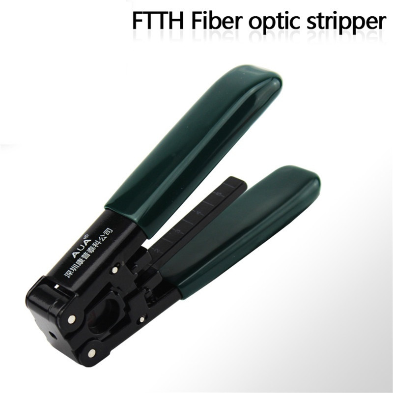 Fiber Optic Set Of Tools FTTH Splice Fibre Stripper + FC-6S Fiber Cleaver And Tools Bag Kit