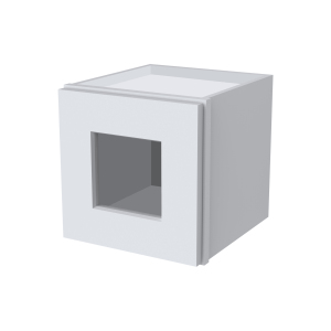 Shaker Style Glass Door Wall Cabinets,RTA Kitchen Cabinets.