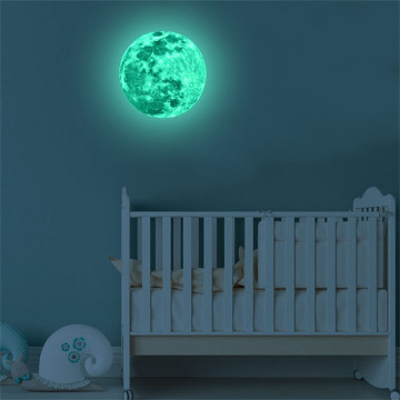 3D Sticker Wall Stickers Large Moon Fluorescent Glow In The Dark Stars Removable Kids Room Decoration Chambre Dropshipping c