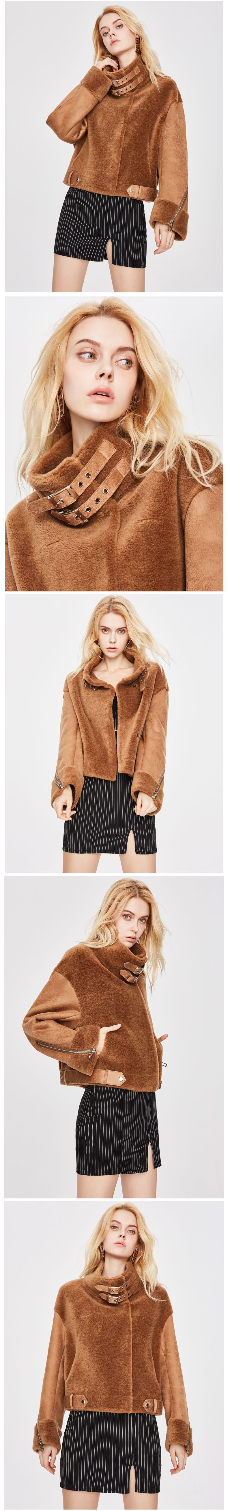 Thick Zipper Sherpa Jacket For Women