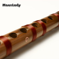 C/D/E/F/G Key Bamboo Flute with Red Line Musical Instruments Traditional Handmade Chinese Woodwind Instrument Easy to Learn