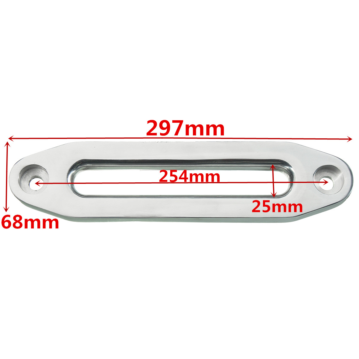 10 Inch 12000 lbs Winch Rope Guide Silver Hawse Aluminum Fairlead For Winch Cable Rope Guide ATV UTV Off-Road 4WD