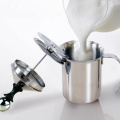 400/800ML Stainless Steel Milk Frother Pump Coffee Mixer Milk Foamer Cappuccino Latte Double Mesh Delicate Foam For Coffee Tools