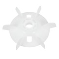 Uxcell 1Pcs 130x24mm/155x24mm Y90-2/Y90-4 Round Shaft Replacement White Plastic 6 Impeller Motor Fan Vane for Home DIY