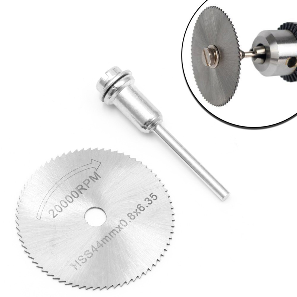 44MM HSS Cutting Disc Grinder Cutoff Circular Saw Rotary Blades Tool + Rod New