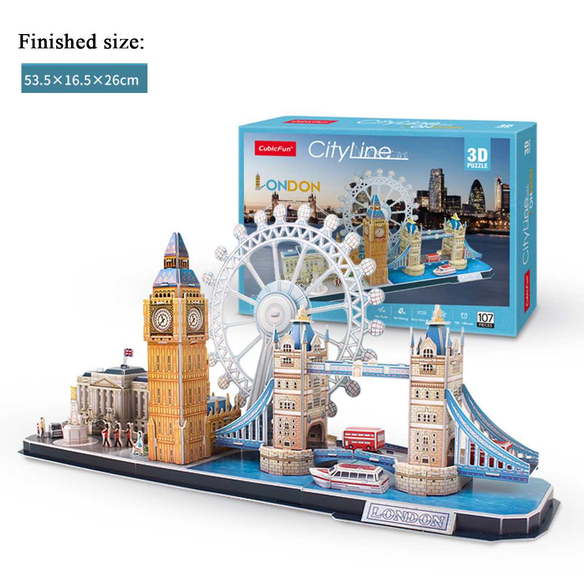 DIY Craft Paper Puzzle Model Architecture Model City London Paris Moscow 3D DIY Education Toys Handmade Adult Puzzle Game