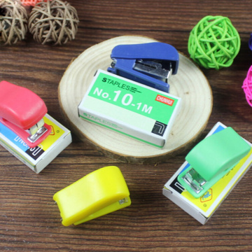 Practical Geometric manual stapler Staples set Mini cute grapadora papelaria Stationery Paper Binding Binder Book School Supply