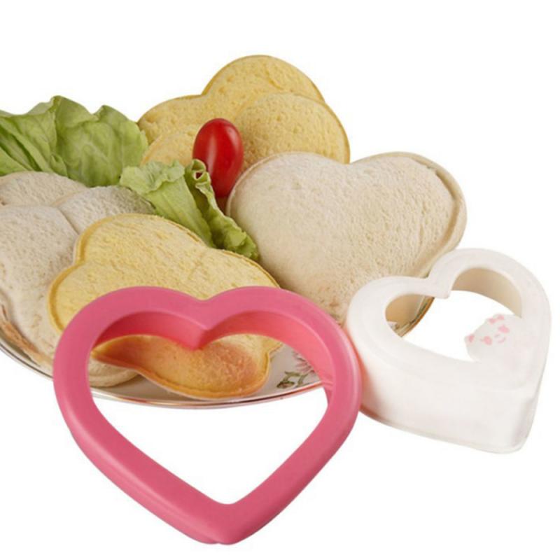 Heart Shape Sandwich Cutter Bread Mold Toast Maker creative Cake Cookie Cutter Kitchen Breakfast Dessert Tool