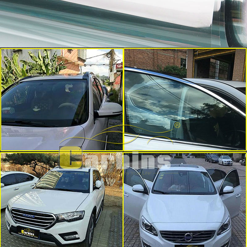 70% VLT Car Front Tint Solar Film! Light Blue 76x300cm roll Side Windshield Workable.