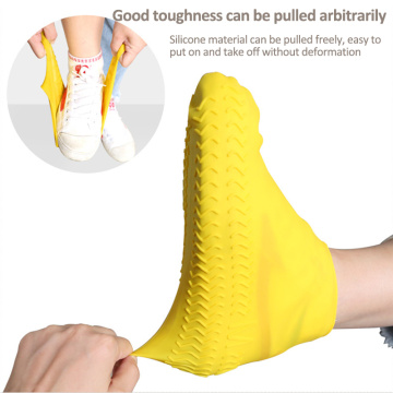 1 Pair Waterproof Shoes Cover Silicone Material Unisex Shoes Protectors Rain Boots for Indoor Outdoor Rainy Days S/M/L