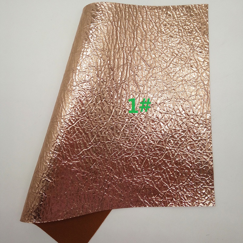 ROSE GOLD Glitter Fabric, Metallic Faux Fabric, Synthetic Leather Fabric Sheets For Bow A4 21x29CM Twinkling Ming XM800