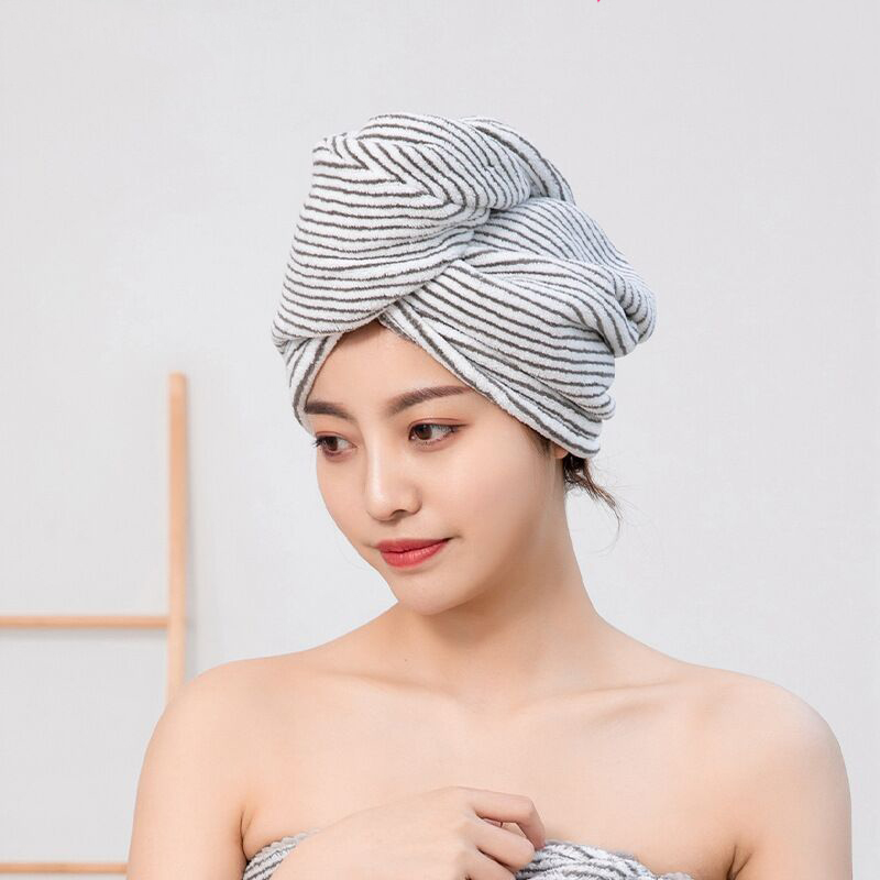 Men's and Women's Bath Towel Hair Quick Drying Cap Towel For Hair Bathroom Cap Microfiber Hair Quick Dry Hat Bathroom Supplies