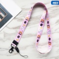 Cute Cartoon Pattern Lanyards for Keys ID Card Gym Mobile Phone Neck Straps USB ID Badge Holder Hang Rope Keychain Lanyard