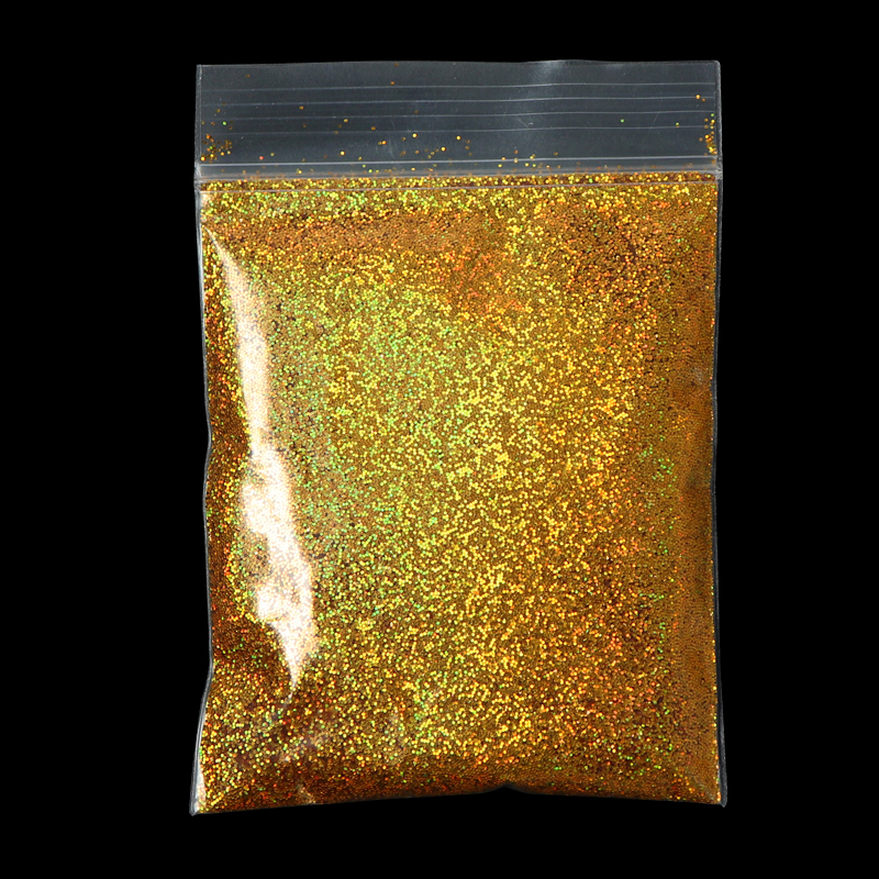 10g Holographic Laser Nail Glitter Powder Sparkly Gold Silver Nail Fine Glitter Dust Nail Art Decorations