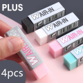 4 pcs Plastic Eraser Magic Wair-in Erasers for Pencil Stationery Office Material School Supplies ER-060WP