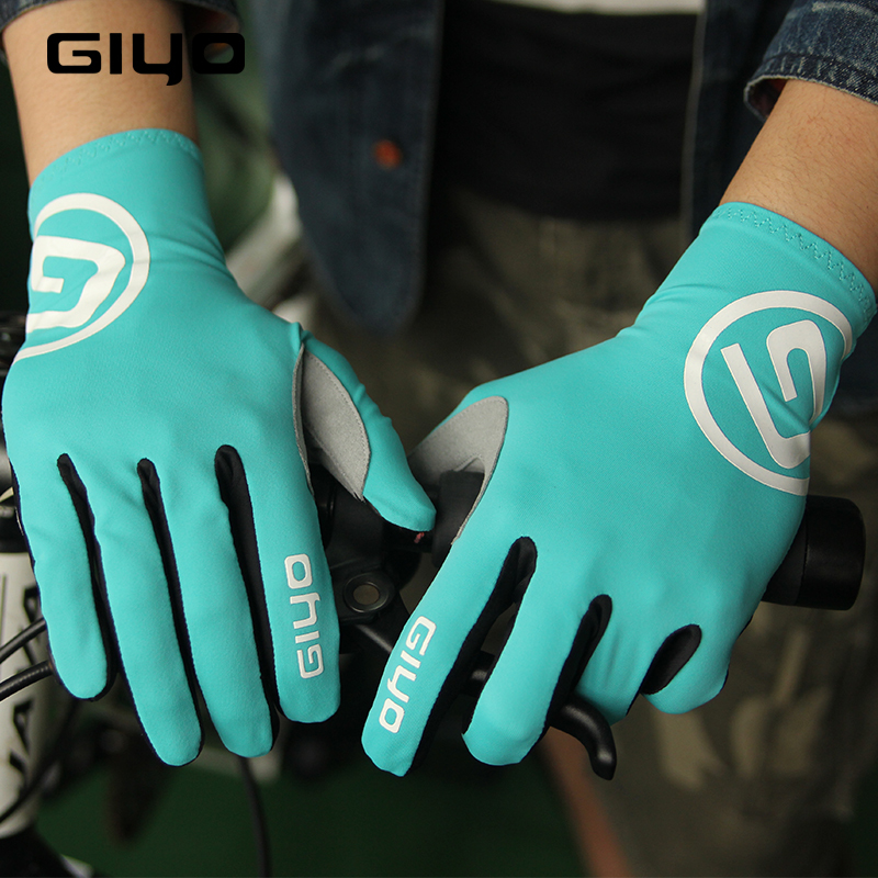 GIYO Cycling Gloves Long Full Fingers Sports Touch Screen Gel Sports Women Men Summer long finger gloves MTB Road Riding Racing