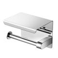 Stainless Steel Wall Mounted Storage Rack Toilet Tissue Holder Punch-Free Roll Paper Shelf Mobile Phone Shelf Bath Accessories