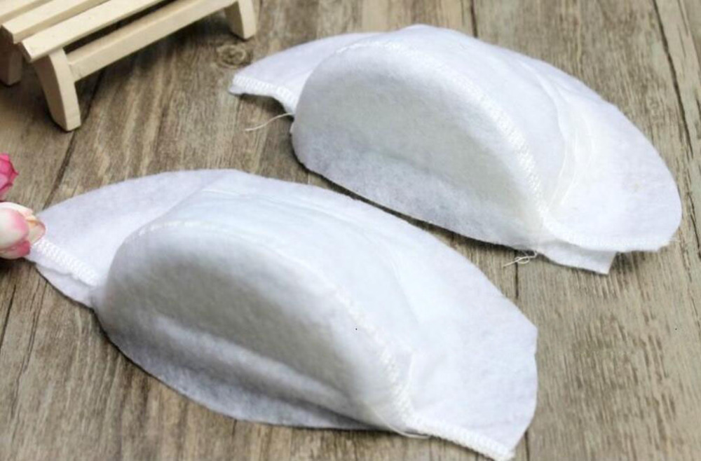4 pairs/lot Super Thick 5cm Rayon+sponge Soft White Padded Shoulder,Stage Fashion Coat Beautify Accessories Shoulder Pads