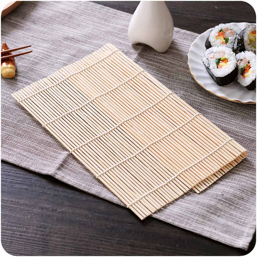 New Arrival Sushi Set Bamboo Tablecloth Roller Rice Spoon Tool Kitchen Diy Accessories Sushi Rice Roller #YL10