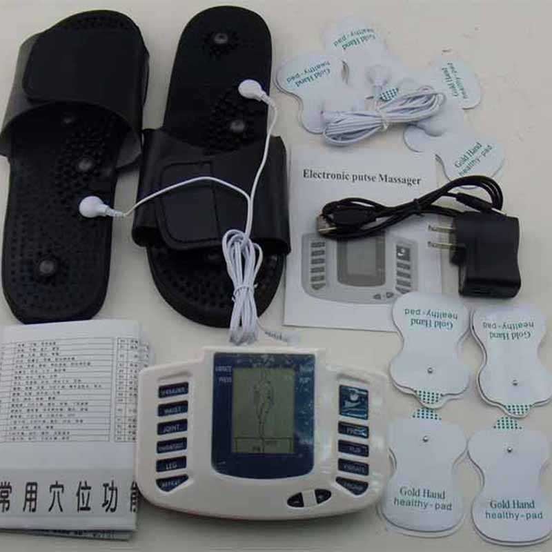 Electronic Full Body Massager shoulder leg back foot massager body Therapy Slippers Pulse Acupuncture Massage Slimming Machine