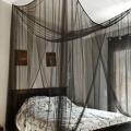 190*210*240cm King Queen Home Practical Mosquito Nets Black /White /Beige Four Corner Post Bed Canopy Camping Mosquito Net