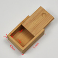Bamboo Box Desktop Organizer Wooden Makeup Storage Box Sewing Needle / Playing Card Packaging Case 8.5x6.5x3.5cm