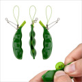 Squishy Infinite Squeeze Edamame Bean Pea Expression Chain Key Pendant Ornament Stress Relieve Decompression Toys antistress