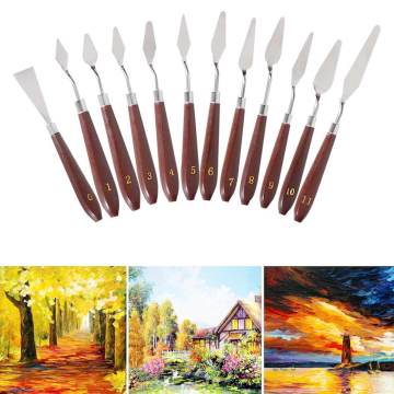 Palette Draw Spatula Drawer Watercolor Knife Pigment Student Oil Mix Scrape Scraper Texture Painter Paint Tool Artist Art