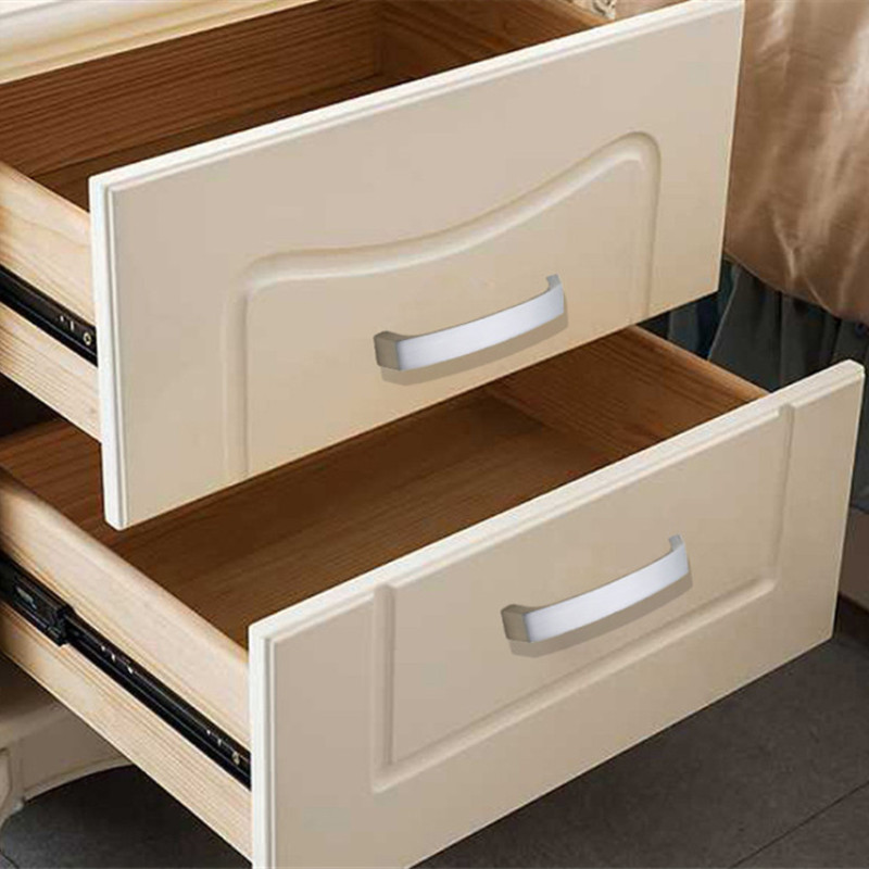 KK Silver Cabinet Handle Wardrobe Door Pulls Kitchen Cabinet Drawer Knob Furniture Hardware tiradores para armarios y cajones