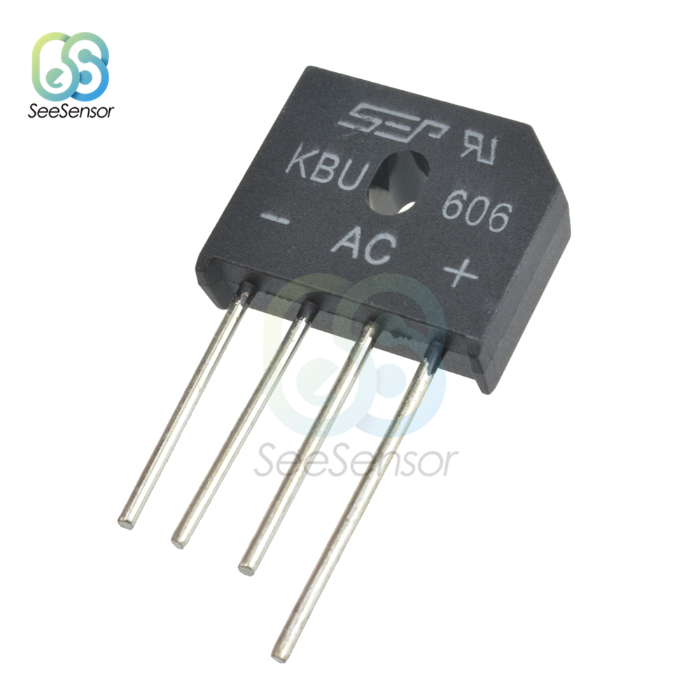 10Pcs/lot KBL608 KBL-608 KBU808 KBU6J 6A 800V 6A 600V 8A 800V Diode Bridge Rectifier