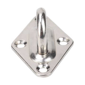 304 Stainless Steel Ceiling Wall Mount Hook Heavy Duty Anchor Eye Plate For Boat Yoga Swings Hammocks