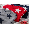 Free Shipping Child Sweater Five-pointed Star Baby Boys Sweater Pullover Autumn Winter Children's Clothing Casual Cotton Unisex