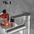 Bathroom Faucet Lead-free SUS304 Stainless Steel Brushed Water Mixer Sink Basin Tap Hot And Cold Water Torneira Bath Mixer Taps