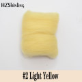 5 g Super Fast felting Short Fiber Wool Perfect in Needle Felt and Wet Felt Light Yellow
