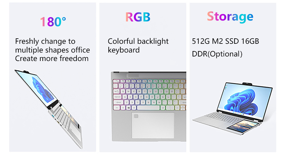 "7-inch dual-screen size"
