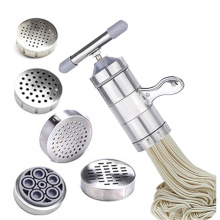 Stainless Steel Noodle Maker With 5 Models Manual Noodles Press Pasta Machine Kitchen Tools Vegetable Fruit Juicer