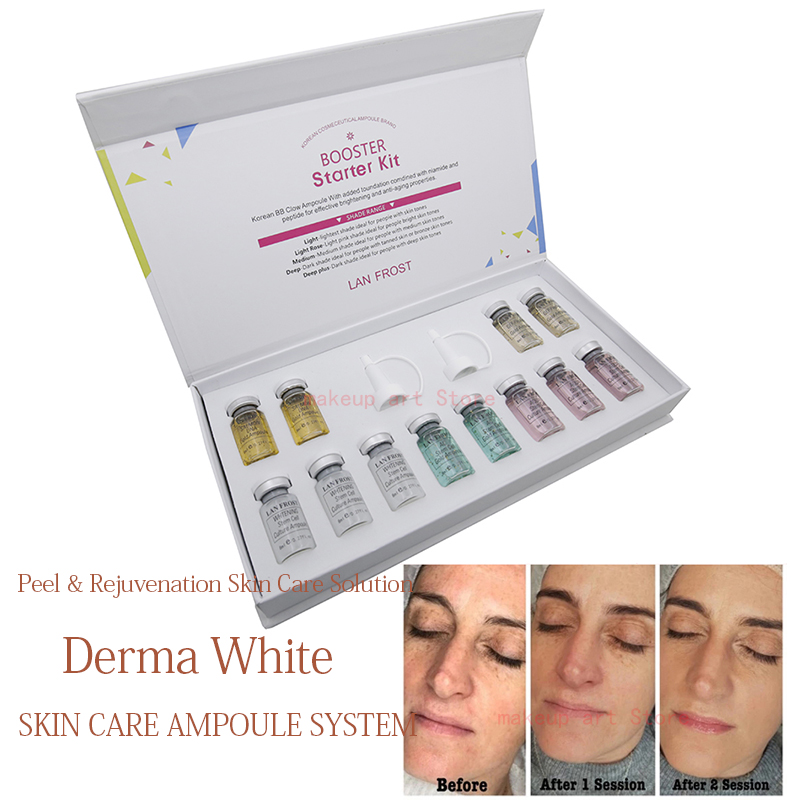12pcs/box 8ml BB Cream bb cream glow starter kit meso bb foundation skin brightening serum concealer Dermawhite treatment MTS